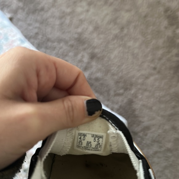 Lightly Used Vans Slip-On Stacked Black White & Gum Platform Shoes - Picture 6 of 6